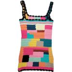 Tach Clothing Crochet Patchwork Mini Dress Handknitted Meryl Multi L Pink Size L Photo 1