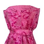 Lilly Pulitzer  Stunning Silk/Cotton Blend Pink Print Strapless Fully Lined Dress Photo 4