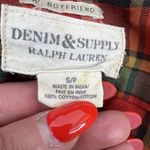 Denim & Supply Size S Ralph Lauren Boyfriend Button Down Shirt Plaid Preppy Fall Photo 7