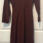 ZARA  Deep Brown Long Sleeve Dress Photo 6