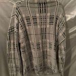 Grey Plaid Sweater Gray Size L Photo 0