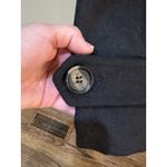 Thread & Supply Coat Double‎ Breasted Peacoat Hunter Black Wool Blend Size XL Photo 4