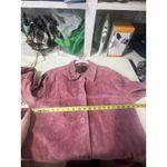 st. john's bay Vintage Woman’s Y2K Washable Suede 100% Leather Jacket Rose Pink Photo 8