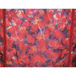 Reversible Ladies Red Floral Lightweight Jacket Size PS Button Up Casual Modest Photo 10