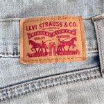 Levi's Levi’s Women’s Mid Length Mid Rise Light Wash Distressed Denim Shorts Size 27 Photo 6