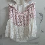 Love Shack Fancy NWT Kesia halter dress in Poppy Pink - size M - lace floral girly Photo 6