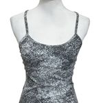 Lululemon Power Y Tank Top Luon Spray Jacquard White Black Women’s Size 6 Photo 1