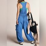 Free People NWOT  FP Movement Infinity Onesie- swim club blue periwinkle - medium Photo 3
