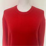 Good American EUC Red Grenadine Crew Neck Cozy Sweater Size M Photo 2