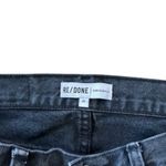 RE/DONE High Rise Loose Jean Washed Black with Rips Photo 4
