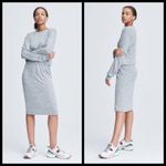 Rag and Bone ππ Avryl Long Sleeve Midi Sweater Dress Light Heather Gray Medium M Photo 2
