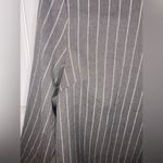 FRNCH Gray and White Striped Blouse with tie detail on back Photo 3