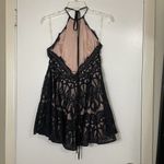 Glamorous NEW! Urban Outfitters  Black Lace Flare Halter mini dress Medium $129 Photo 5