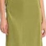 House of Harlow 1960 x REVOLVE Green olive satin long keyhole maxi dress Sz L Size L Photo 0