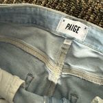 Paige  High Rise Laurel Canyon Flare Denim Jeans Distressed Faded Sz 32 Photo 3