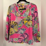 Lilly Pulitzer Elsa top in Kir Royal Pink Swept By The Tides Photo 1