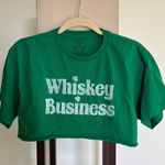Whiskey Business Cropped Tee Green Size M Photo 0
