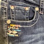 GRACE IN LA Embroidered Rhinestone Easy Fit Jeans Boho Western Cowgirl 26 Photo 8