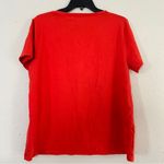 Ann Taylor  Factory Orange Short Sleeve T-Shirt Blouse Casual XL Summer Spring Photo 2