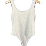Daisy Gray Ribbed Bodysuit L Snap Crotch Basic Tank Size L Photo 1