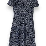 LuLaRoe size medium (10-12) blue and white geometric pattern with hidden pockets Photo 0