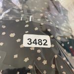 Theory  Marsh Starry Print Silk‎ Dress Black Sheer Long Sleeve Size 0 Whimsigoth Photo 10