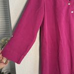 Soft Surroundings  Washed Tencel Asymmetric Tunic Top Pink Orchid Fuchsia Small Photo 3