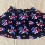 Sonoma Black Floral Skater Mini Skirt Photo 0