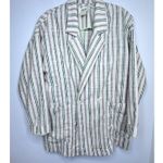 Maeve Anthropologie Meave Dolman Sleeve Striped Blazer Women's XS Boyfriend Classic Photo 2