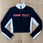 PacSun  Formula 1 Racer Zip Up Jacket in Black and White Photo 0