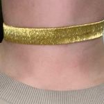 New Vicenza Yellow Gold Silver 925 Diamond Cut Sterling Choker Necklace Photo 0