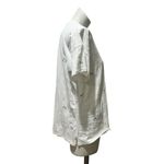 Women's XL White Embroidered Crew Neck Short Sleeve T Photo 1