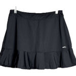 Slazenger Skort Womens Medium Gray Golf Ruffle Mini Neutral Minimal Sportswear Photo 0