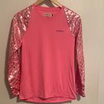 Magellan outdoors Magellan Fish Gear Pink and Silver Metallic Long Sleeve Dri Fit Top Photo 0