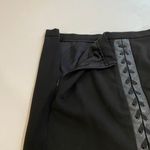 BCBGMAXAZRIA  Black Lace-Up Faux Leather Trim Pencil Skirt Women’s Size 4 Photo 5