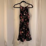 Scobe   Floral Black Sleeveless Dress Photo 1