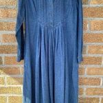 Laura Ashley  vintage denim maxi dress 6 Photo 0