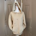 Women’s polyester Don’t Stress Over It back screen print pullover hoodie Size S. Photo 1