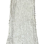 Silken Poetry Hand Crochet 100% Silk Lace Maxi Skirt Beige Size S Boho Beach Tan Photo 0