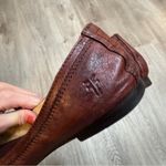 Frye  Carrie Brown Leather Ballet Flats Shoes 8.5 Women’s Photo 2