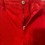Talbots Flawless Skinny Ankle Scalloped Hem Capri in Red Size 12 Photo 4