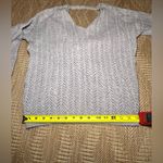 JODIFL Women's Light Gray Knit Sweater, Criss Cross Knot Back, Size S Photo 4