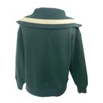ZARA  LA California Green Knit Quarter Zip Long Sleeve Sweatshirt Sweater Top S Photo 1