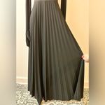 Awake NWT A.W.A.K.E. Scoop-Neck Pleated Long Dress with Gloves Black Size 38 Photo 4