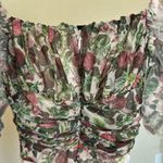 House Of CB  'Nina' Vinatge Floral Mesh‎ Gathered Bodysuit NWOT size XS Photo 6