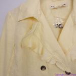 Free People NEW 100% Linen Crossover Back Bennie Crop Blazer, S Photo 4