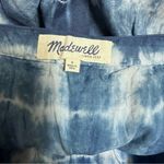 Madewell linen 6 Indigo Shibori blue Tie Dye Skirt Lined Photo 3