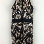 Leith Sequin Cutout Halter Minidress Photo 5