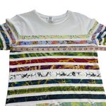 Rosie Assoulin‎ Fall/Winter 2018 Designer Striped Multicolored Print Bedazzled S White Photo 8