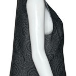 Pendleton Skirt Set Gray Baroque Pattern Vest & Midi Skirt Black Trim Photo 0